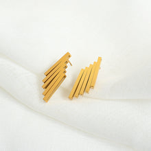 Load image into Gallery viewer, Gold Sequence Geometric Earrings
