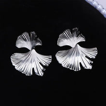 Load image into Gallery viewer, Abstract Golden Leaf Earrings [6 colors]
