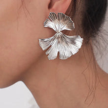 Load image into Gallery viewer, Abstract Golden Leaf Earrings [6 colors]
