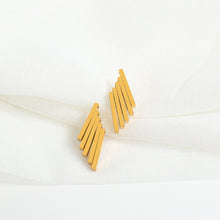 Load image into Gallery viewer, Gold Sequence Geometric Earrings
