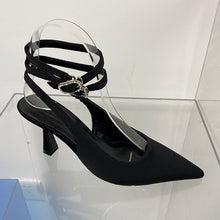 Load image into Gallery viewer, Seoul-Style Heels - [Black/Khaki] - dual ankle strap
