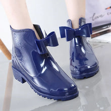 Load image into Gallery viewer, Chelsea Rain Boots with Bow Tie - [4 color variants]
