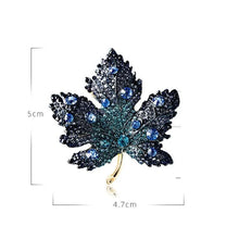 Load image into Gallery viewer, Maple Leaf Rhinestone Brooch [5 color variants]
