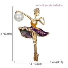 Load image into Gallery viewer, Ballerina Girl Brooch [12 dancer variants]
