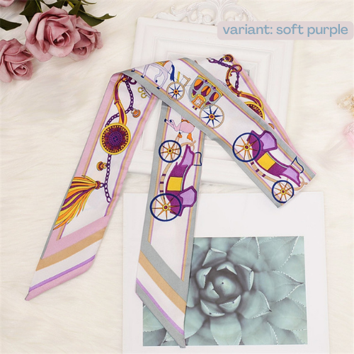 Equestrian Skinny Scarf - Premium Print  [6 color variants]