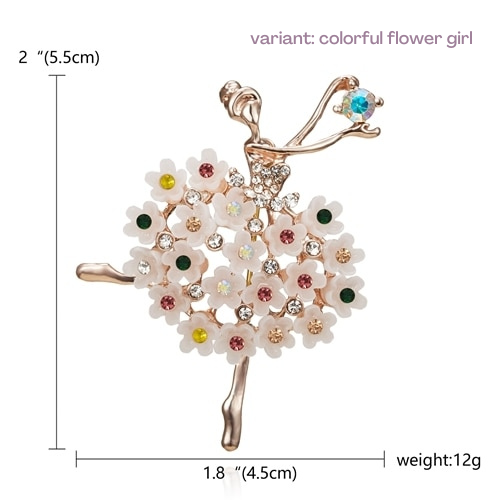 Ballerina Girl Brooch [12 dancer variants]