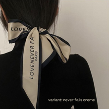 Load image into Gallery viewer, CHIC French Tie Scarf &quot;Love Never Fails&quot; [8 variants]
