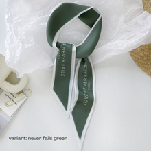 Load image into Gallery viewer, CHIC French Tie Scarf &quot;Love Never Fails&quot; [8 variants]
