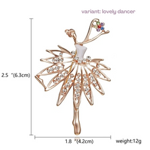 Load image into Gallery viewer, Ballerina Girl Brooch [12 dancer variants]
