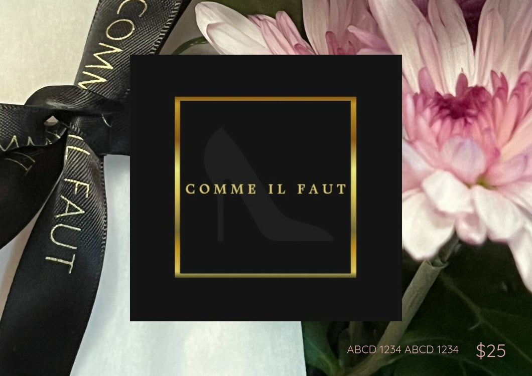 The Gift of COMME IL FAUT