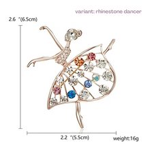 Load image into Gallery viewer, Ballerina Girl Brooch [12 dancer variants]
