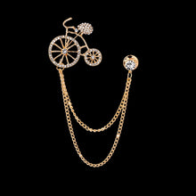 Load image into Gallery viewer, Retro Bicycle Double Brooch
