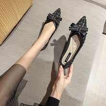 Load image into Gallery viewer, Tweed Flat Shoes with Bows [Chanel-inspired]
