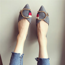 Load image into Gallery viewer, Textured Flats with Buckle [Tommy Hilfiger-inspired]
