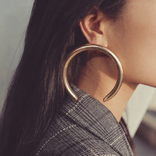 Load image into Gallery viewer, Inverted Hoop Large Statement Earrings
