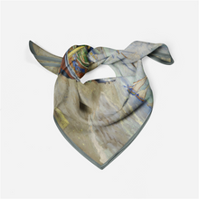 Load image into Gallery viewer, Fishing Boats On The Beach - Silky Neckerchief with Van Gogh Painting (21&quot;x21&quot;)
