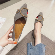 Load image into Gallery viewer, Textured Flats with Buckle [Tommy Hilfiger-inspired]
