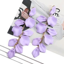 Load image into Gallery viewer, Flower Tassel Acrylic Earrings [14 color variants]
