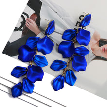 Load image into Gallery viewer, Flower Tassel Acrylic Earrings [14 color variants]
