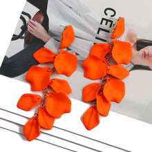 Load image into Gallery viewer, Flower Tassel Acrylic Earrings [14 color variants]
