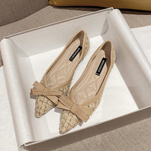 Load image into Gallery viewer, Tweed Flat Shoes with Bows [Chanel-inspired]
