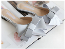 Load image into Gallery viewer, Bow Tie Satin Flats
