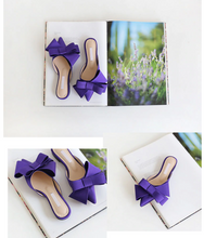 Load image into Gallery viewer, Bow Tie Satin Flats
