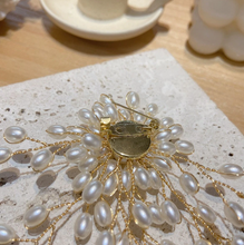 Load image into Gallery viewer, Pearl Flower Brooch
