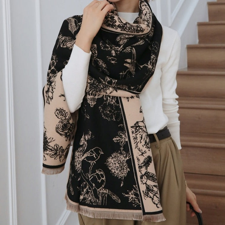 Luxury Print Warm Shawl [3 color variants]