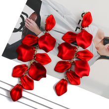 Load image into Gallery viewer, Flower Tassel Acrylic Earrings [14 color variants]
