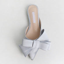 Load image into Gallery viewer, Bow Tie Satin Flats
