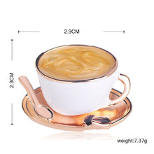 Load image into Gallery viewer, Coffee Cup Brooch [4 color variants]
