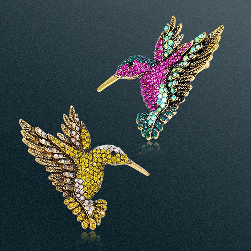 Hummingbird Brooch [8 color variants]