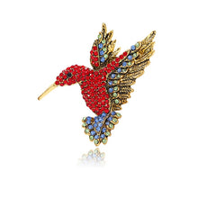 Load image into Gallery viewer, Hummingbird Brooch [8 color variants]
