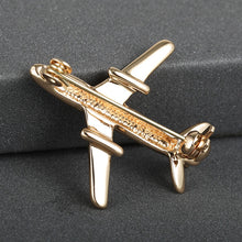 Load image into Gallery viewer, Airplane Brooch
